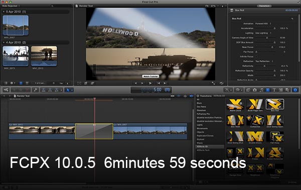 FCPX Timeline render comparison 2