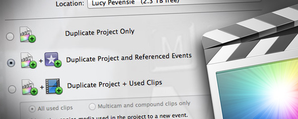 sharing projects fcpx