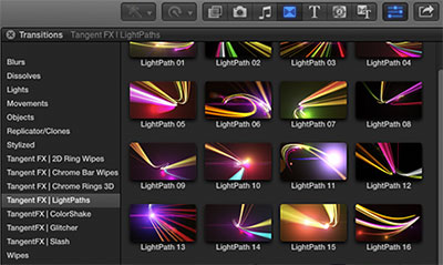 lightpath transitions fcpx GUI