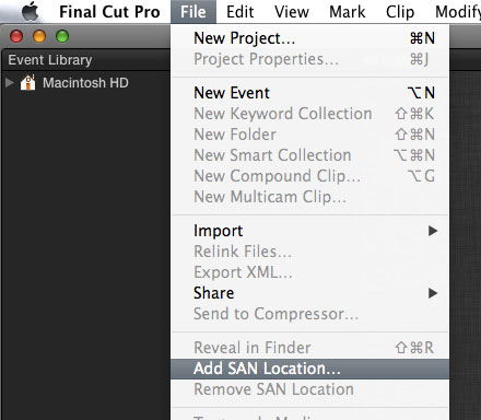 FCPX ADDSANLOCATION 01