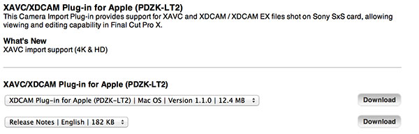 Sony import fcpx problem
