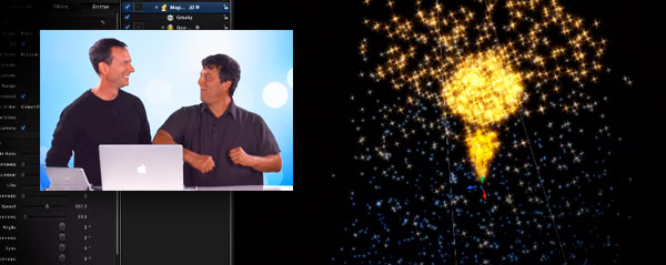 MacBreak particle dance Motion