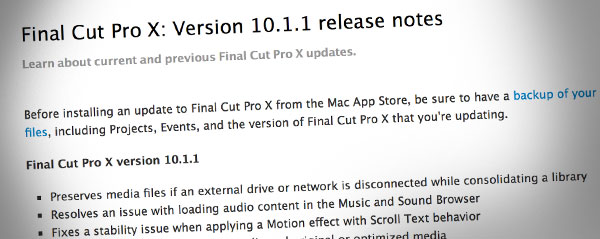 FCPX 10 1 1