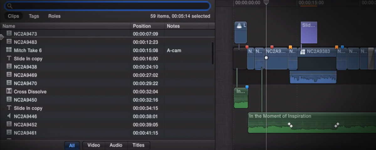 MBS timeline index fcpx