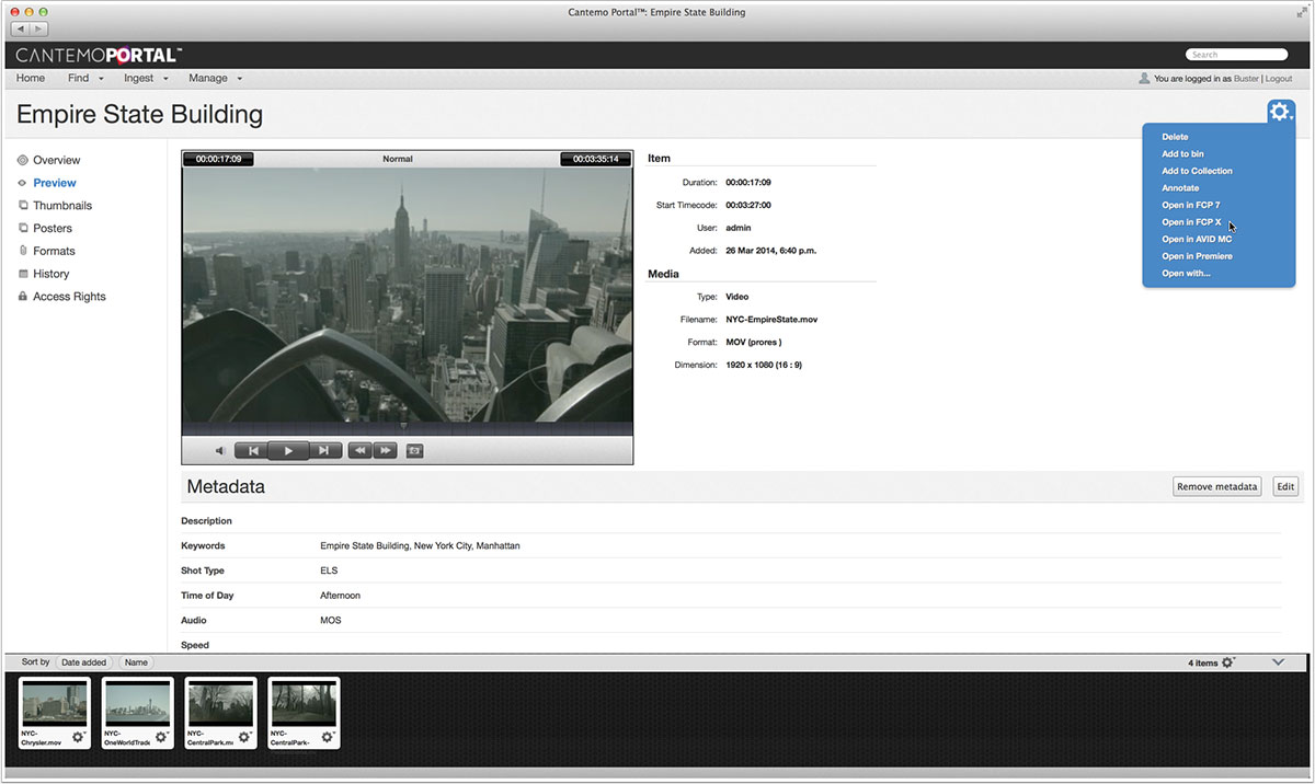 CantemoAgent-OpenIteminFCPX