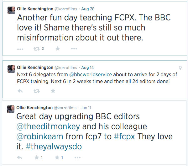 BBC news tweets