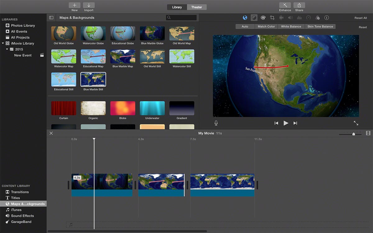 FCPX imovie maps 3
