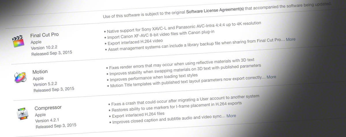 FCPX 10 2 2-update
