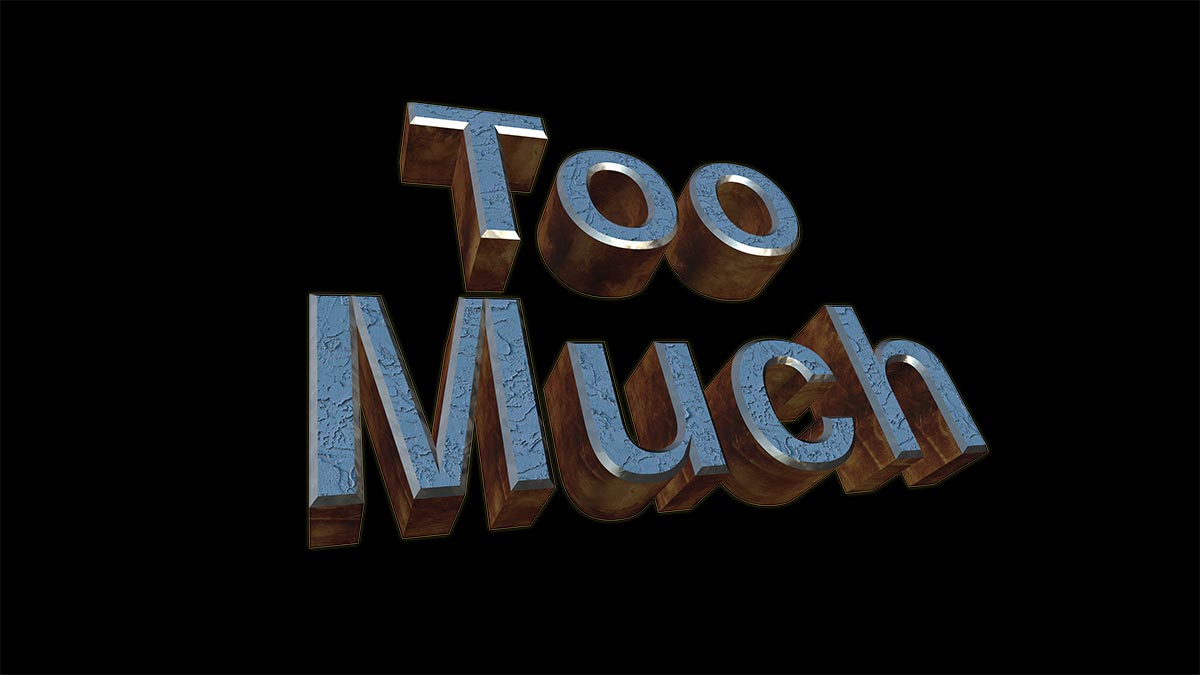 fcpx Too Much