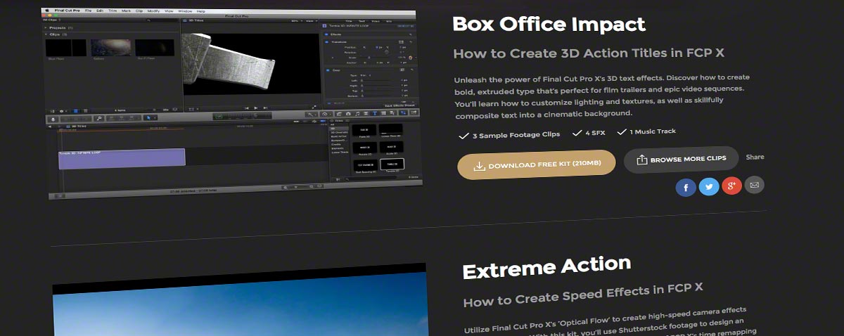 shutterstock free fcpx tutorials