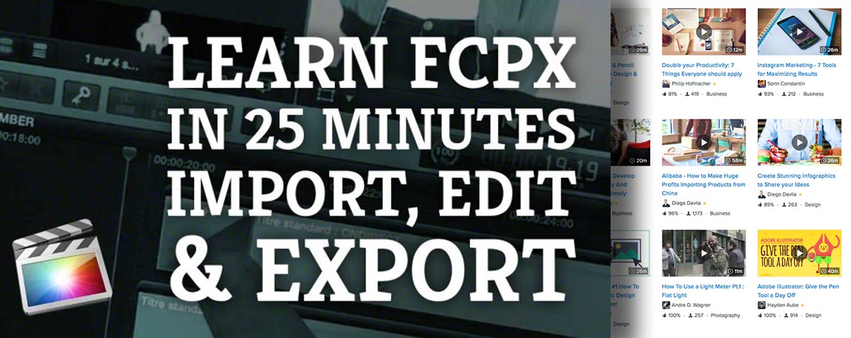 skillshare fcpx 25 minutes