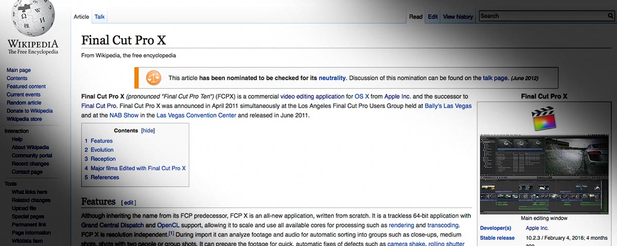 wikipedia fcpx