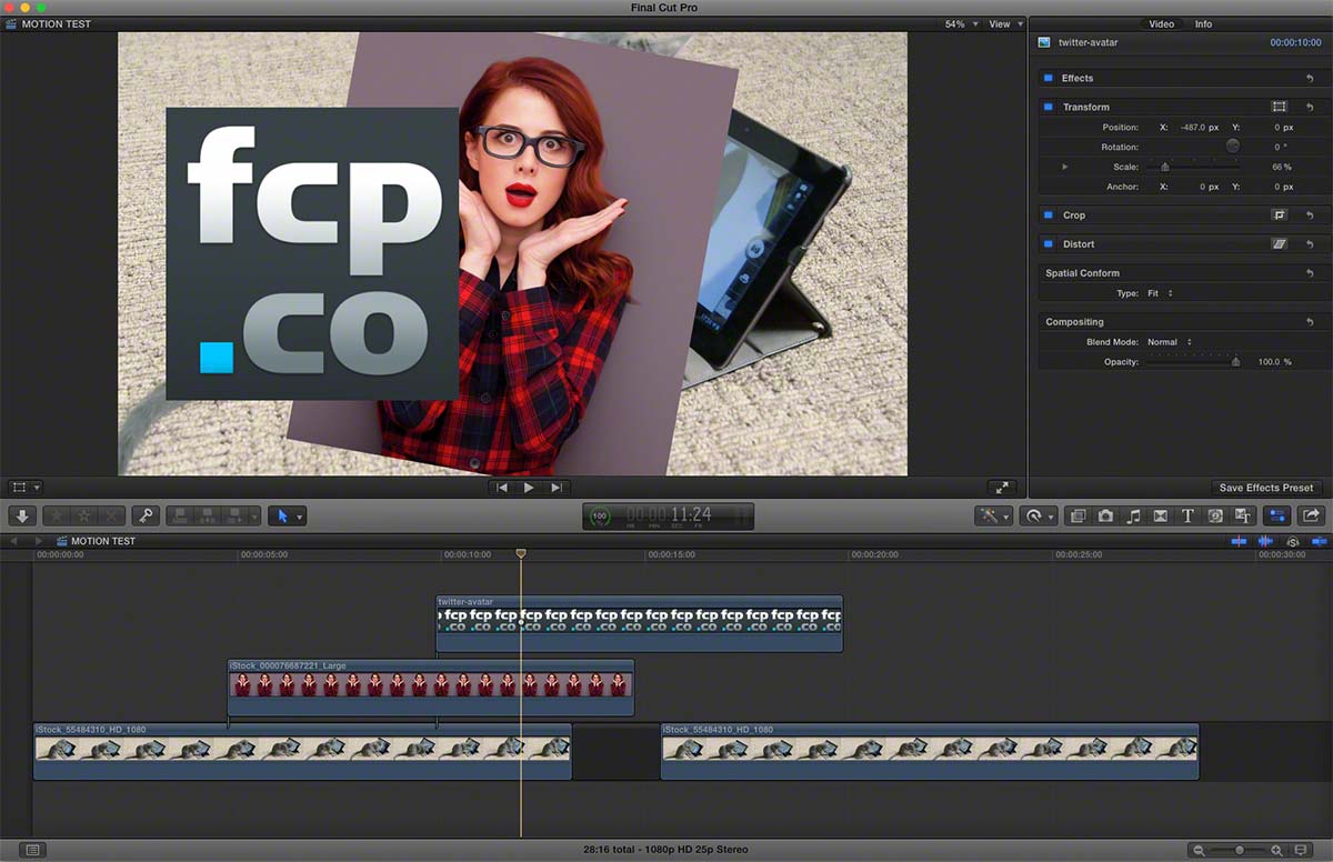 FCPX to Motion 1