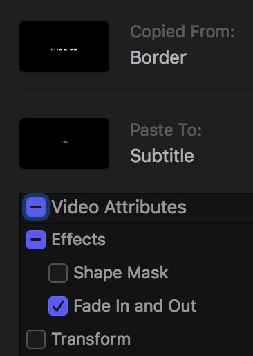 13 Paste Fade Effect