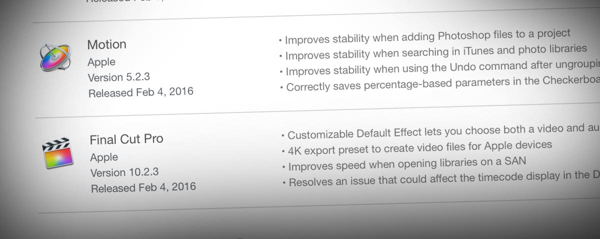 FCPX update feb4