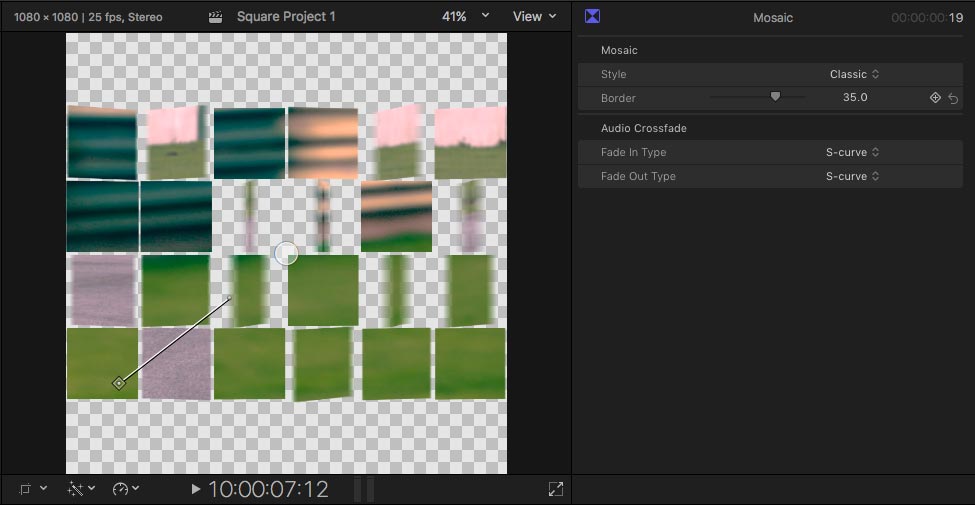 square video fcpx 10