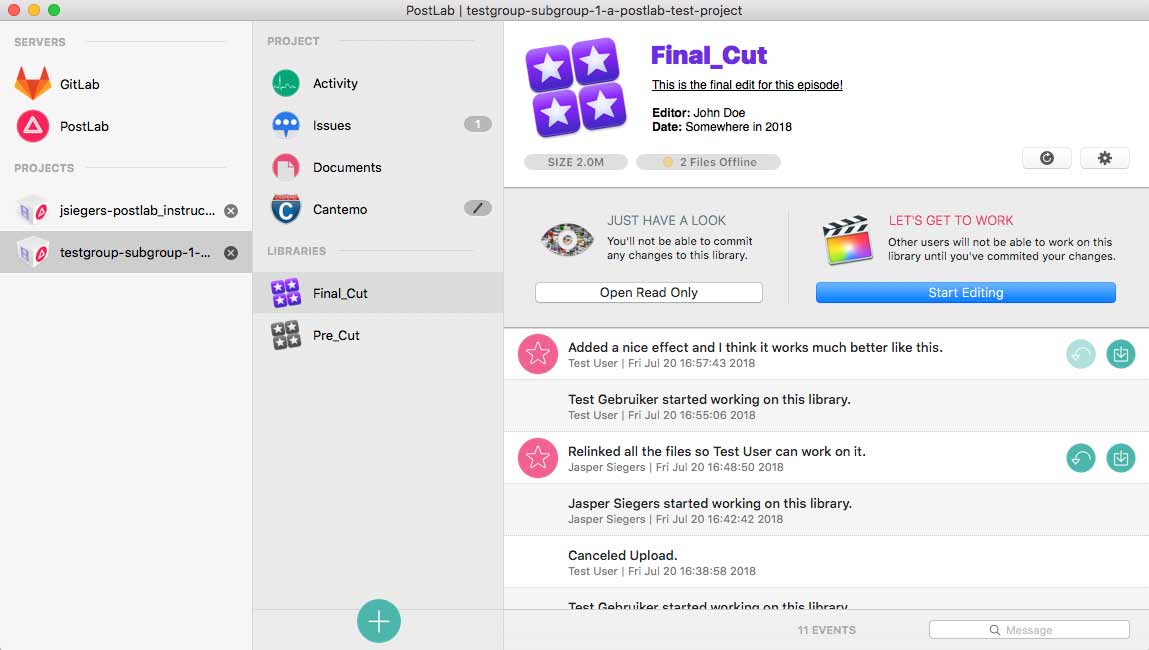 fcpx postlab library