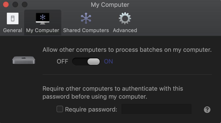 mac mini distributed rendering compressor