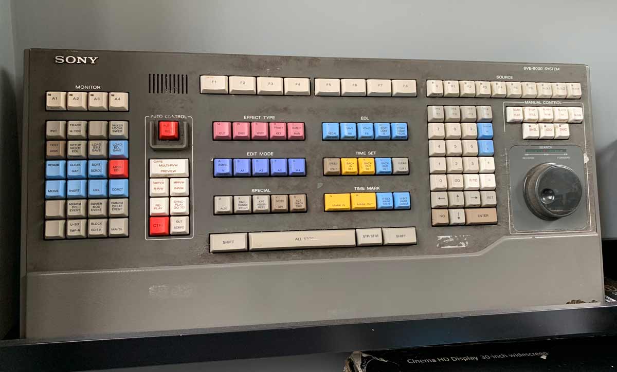 sony bve 9100 dedicated keyboard