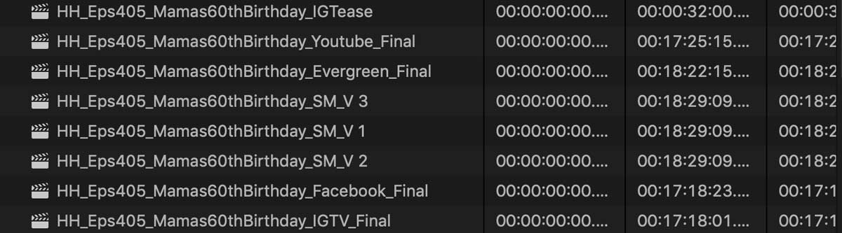 FCPX Multiple Deliverables