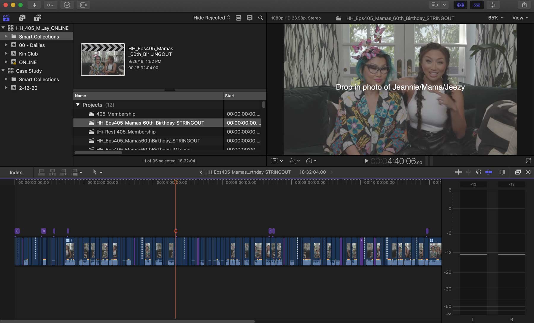 FCPX Producer Stringout