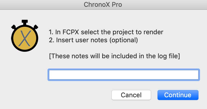 chronox 1st window User notes