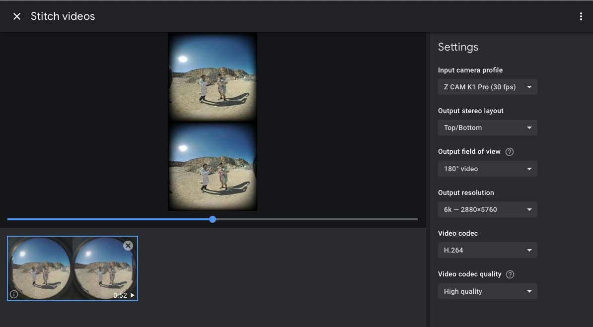 FCPX VRCreator screenshot
