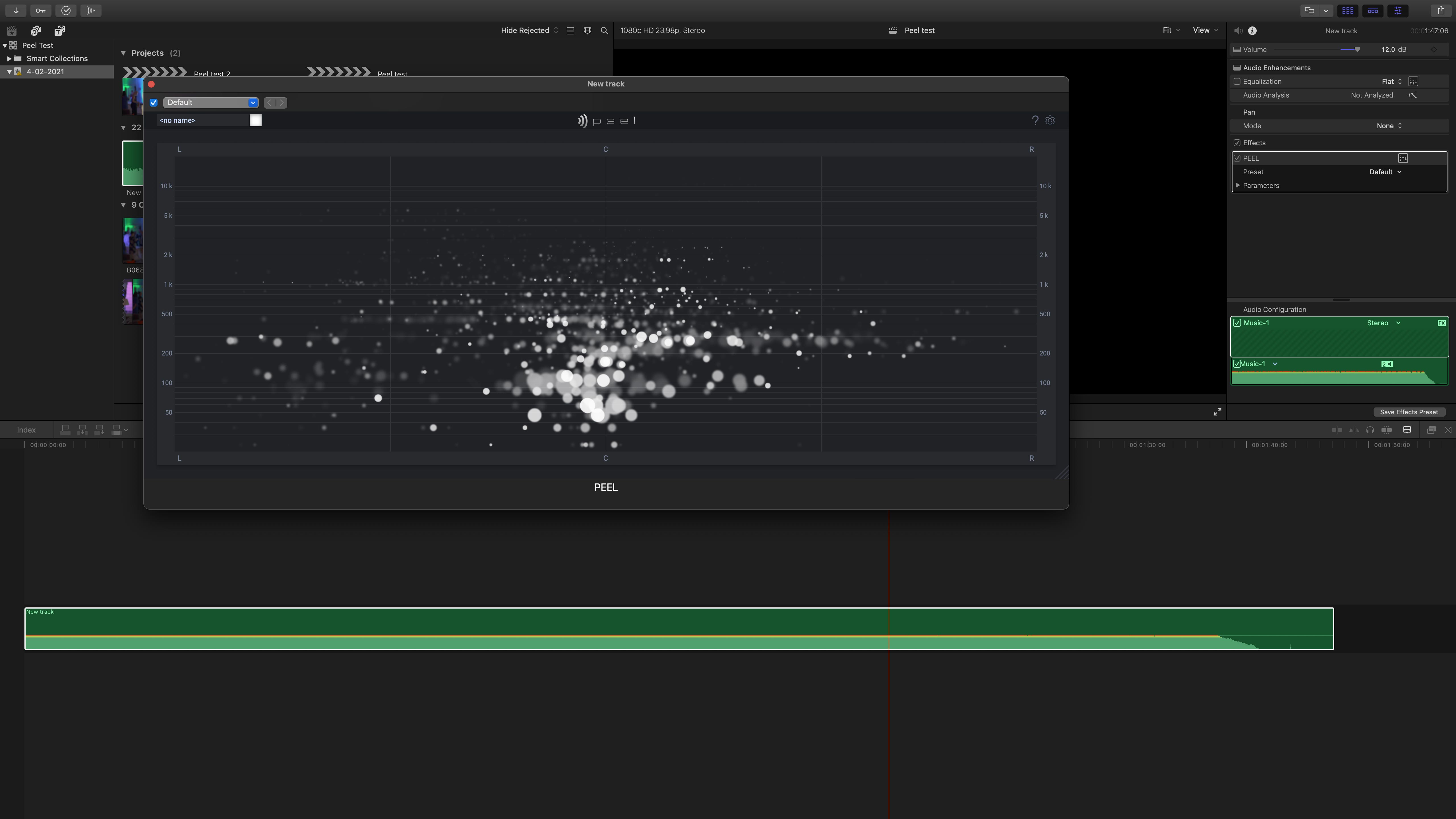 peel in final cut pro 02
