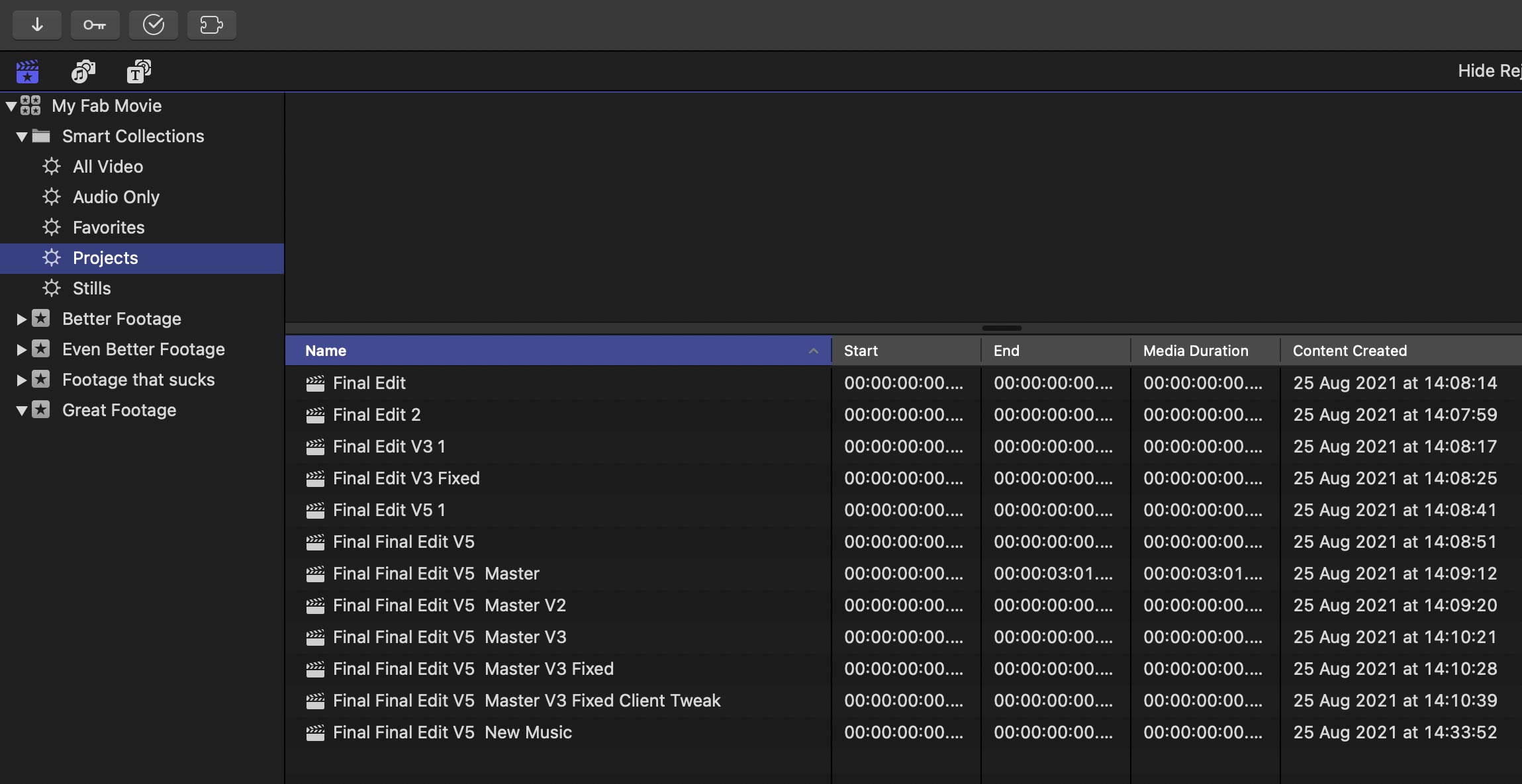find lost fcp project 01
