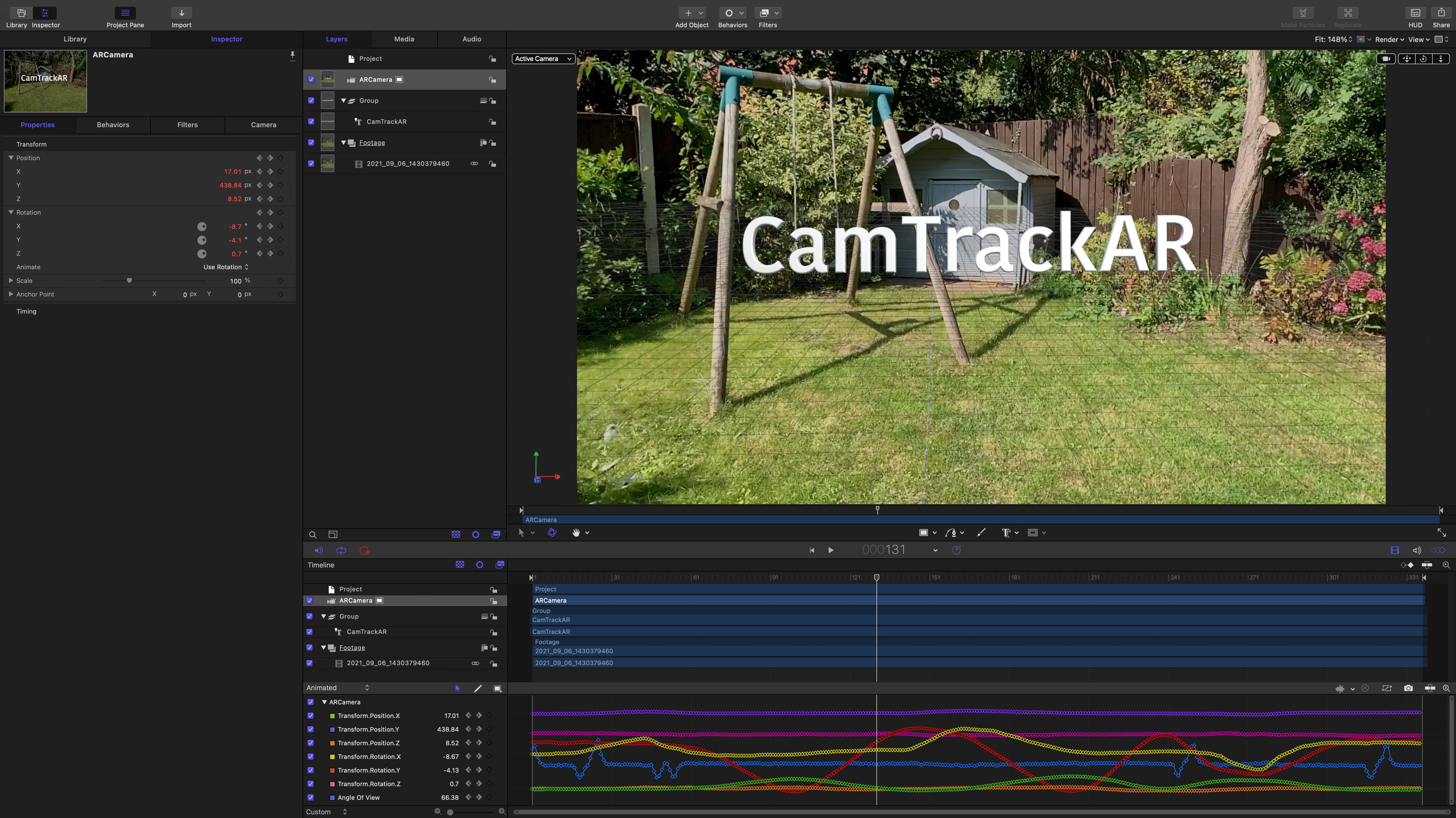 camtrackar apple motion tracking