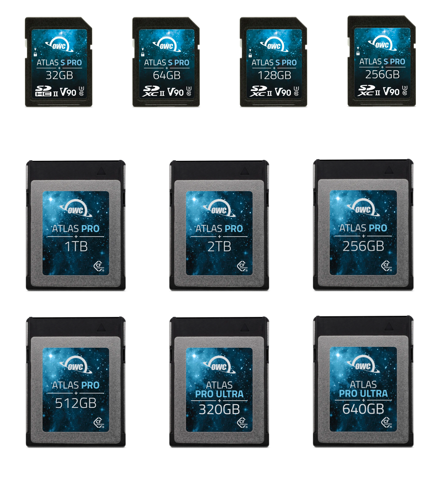 owc atlas pro cards