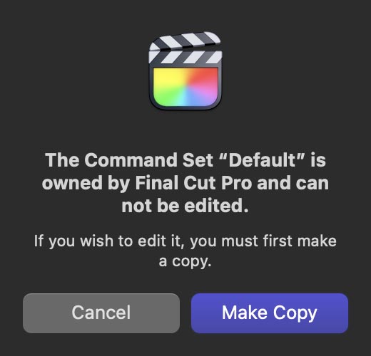 fcp shortcuts new command set