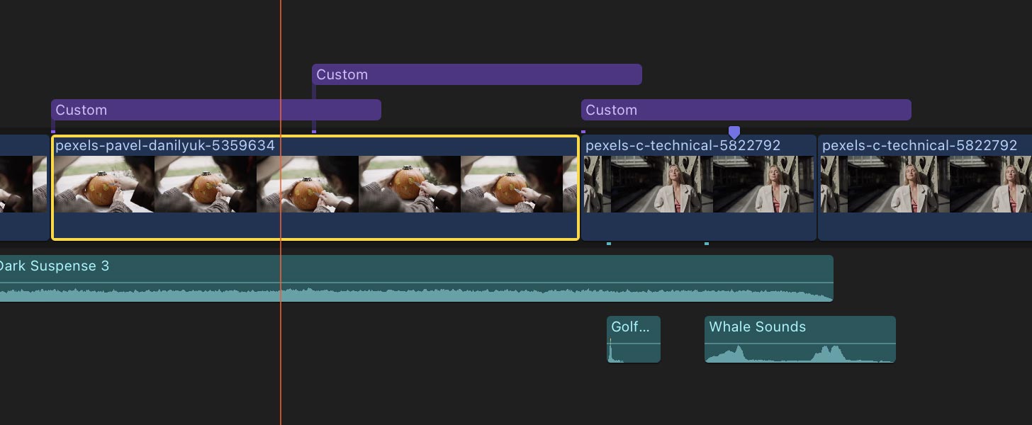 fcp shortcuts select next clip